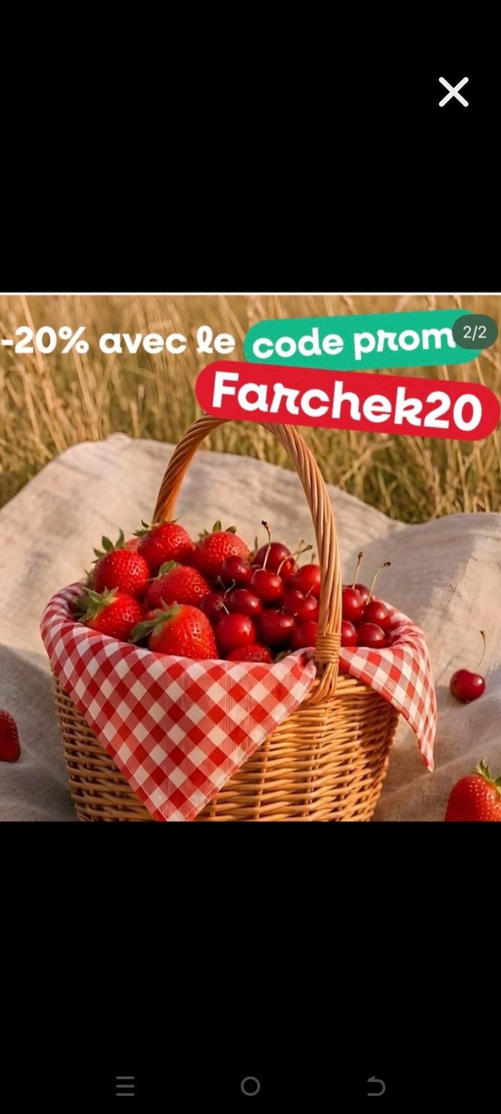 -20% promo 🎁🎁 avec le code FARCHEK20 