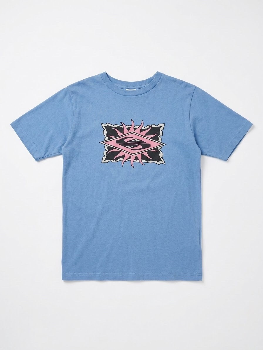 T-shirt bleu motif central Sun Style