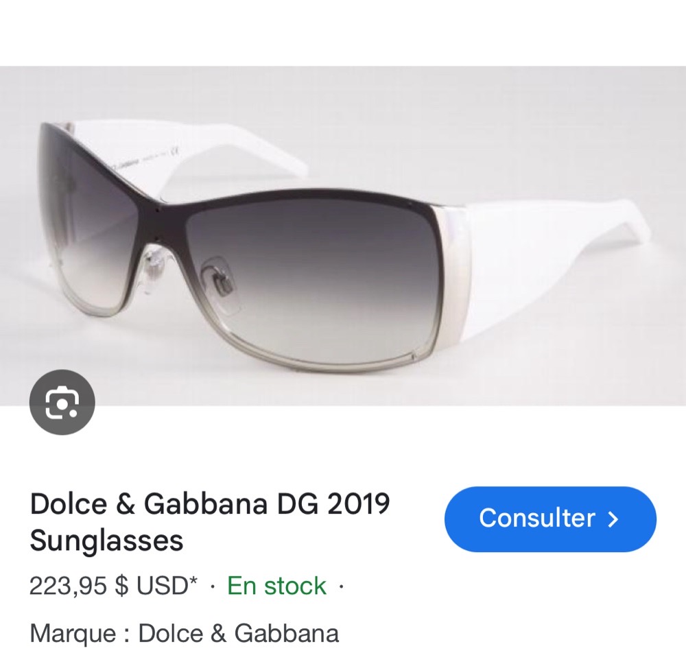 Lunette de soleil Dolce&Gabbana jamais porté 