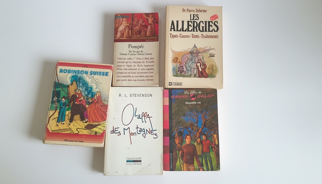 Lots de 5 livres en français 