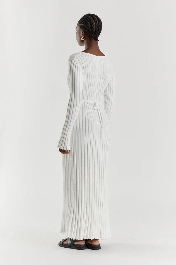 La robe midi en tricot blanc « Reign » de la marque zara taille 38