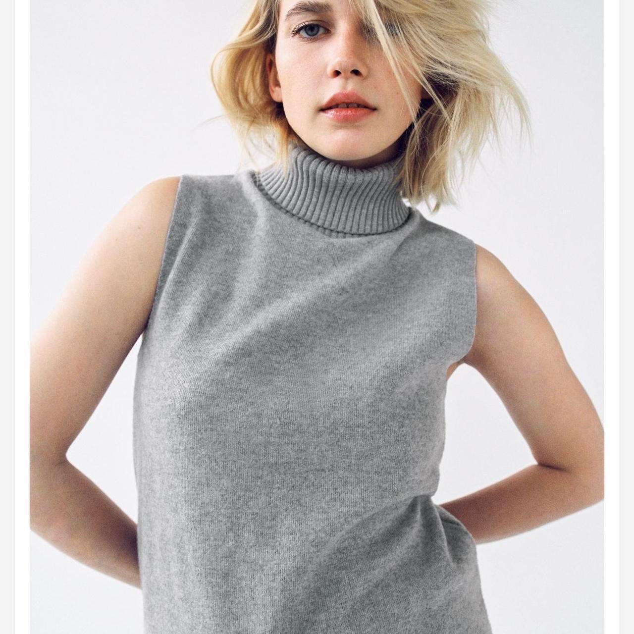 Un haut à col roulé sans manches de la marque Zara taille L 40/42