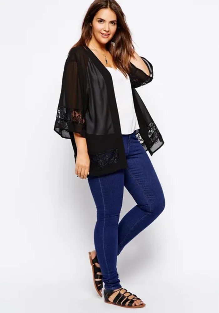 Kimono noir Esmara taille L40/42