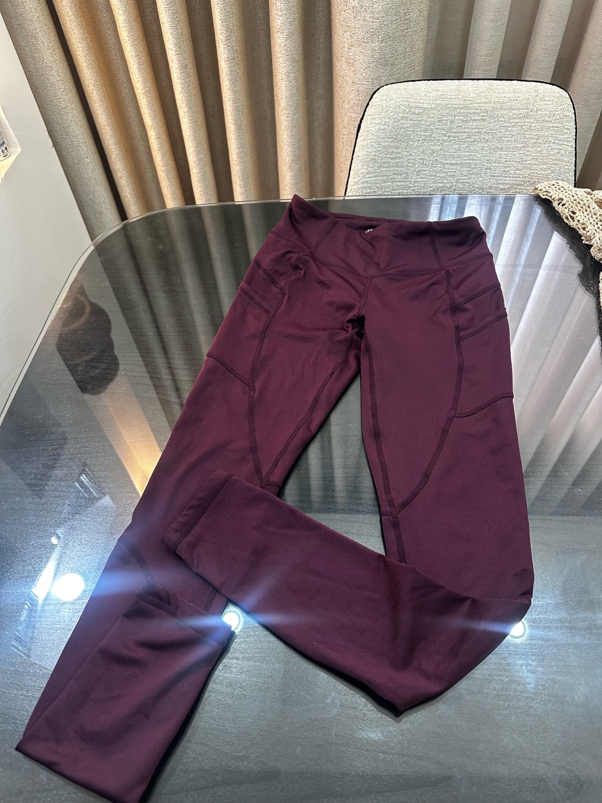 Legging aubergine