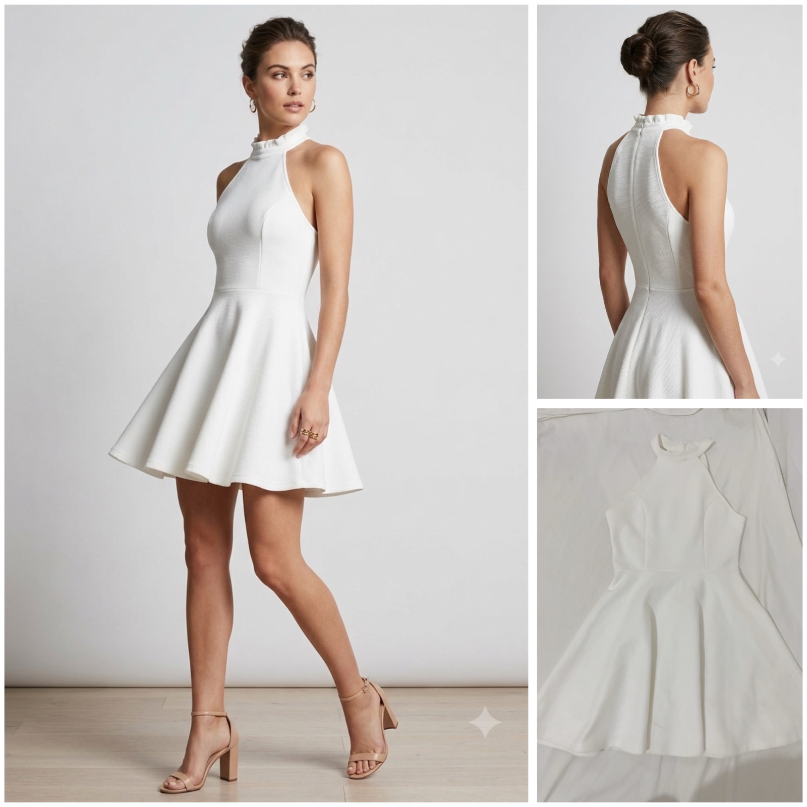 Robe courte blanche
