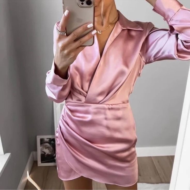 Robe satinee