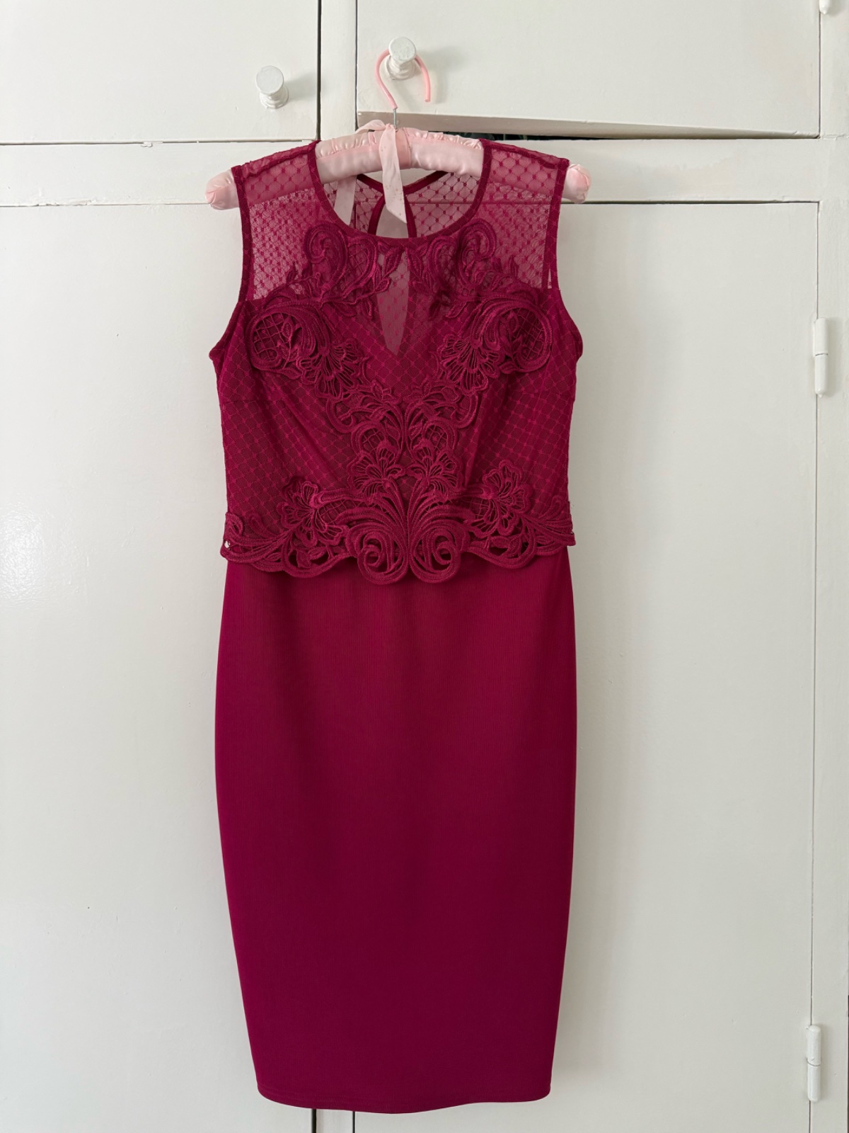 Robe courte bordeaux