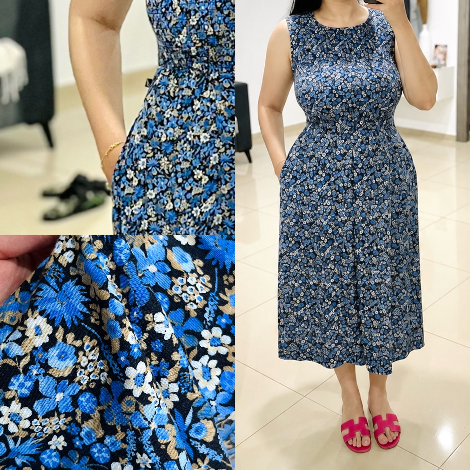 Robe fleuri coton importation 