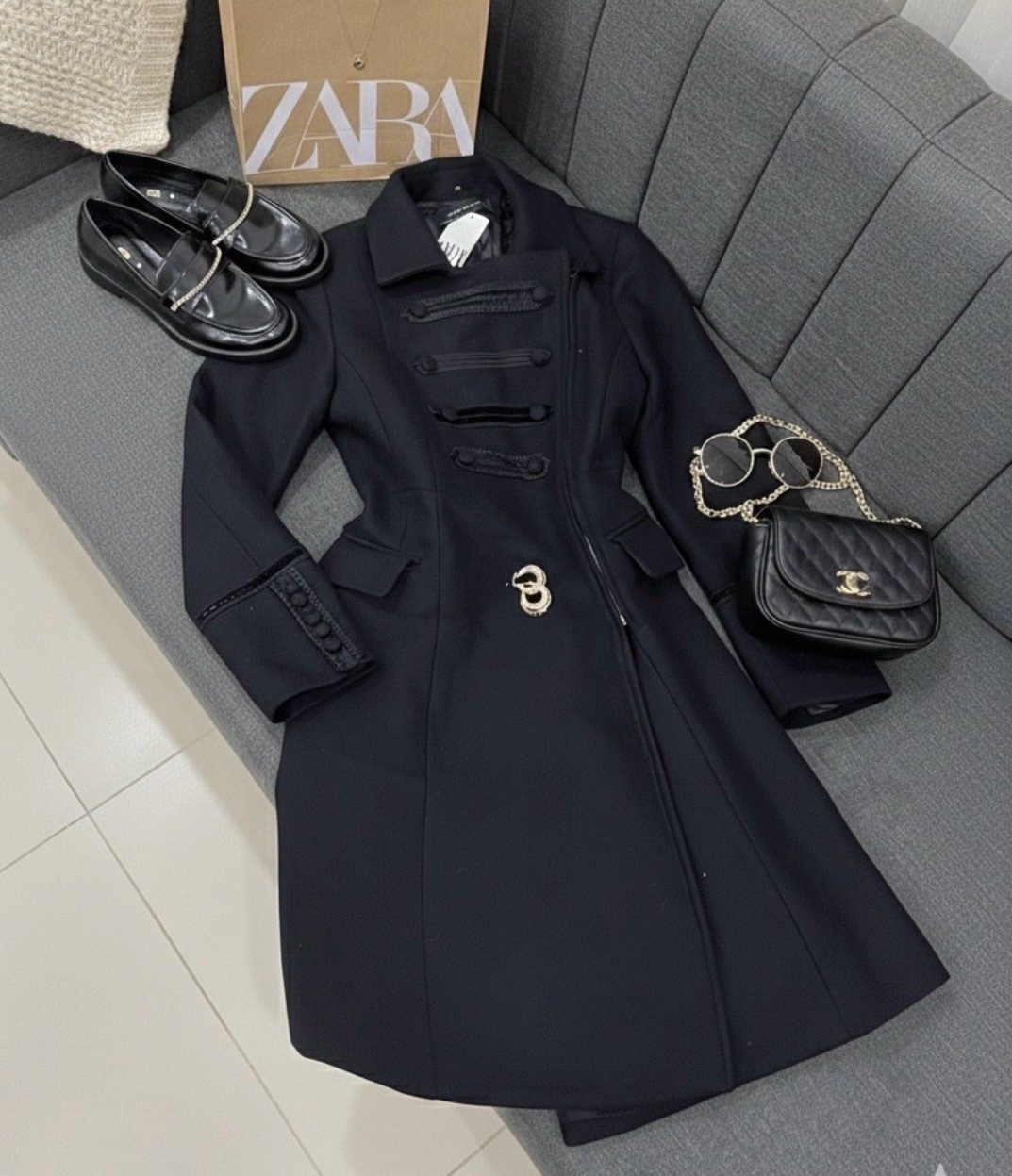 Zara manteau laine 