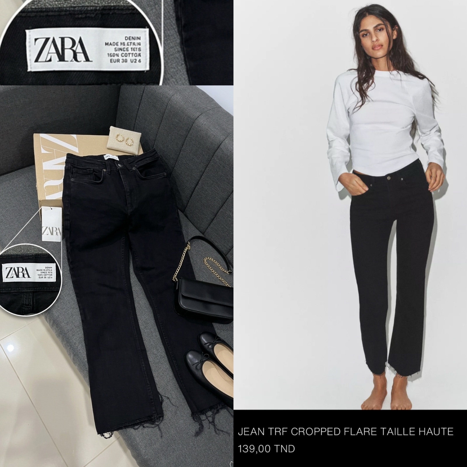 JEAN TRF ZARA COMME NEUF 🍇