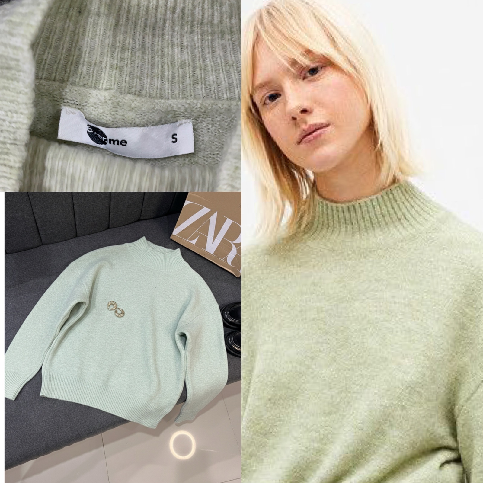 Laine vert pastel