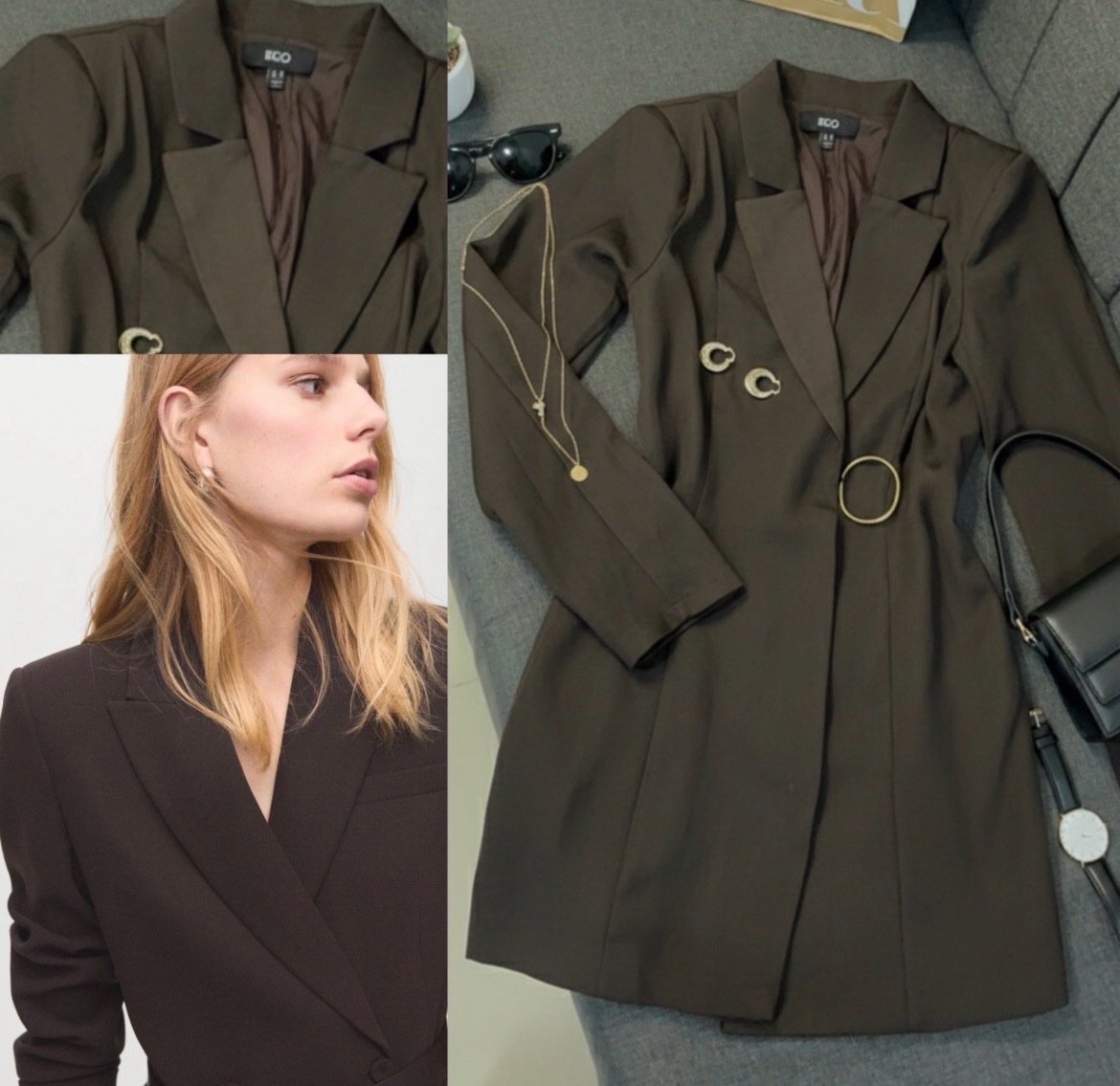 Robe epaulettes