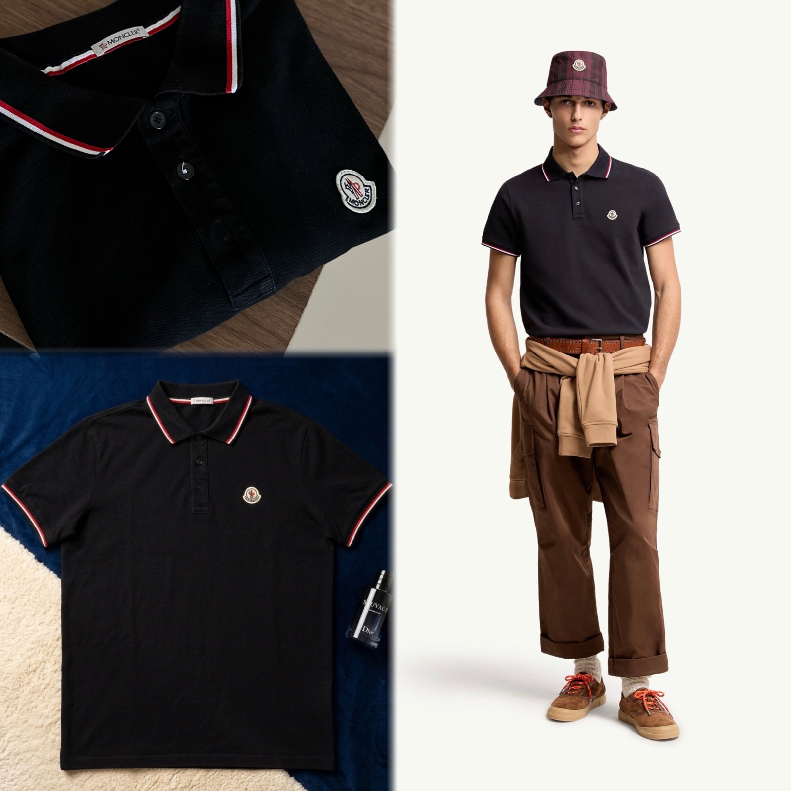 Polo en piqué de coton 