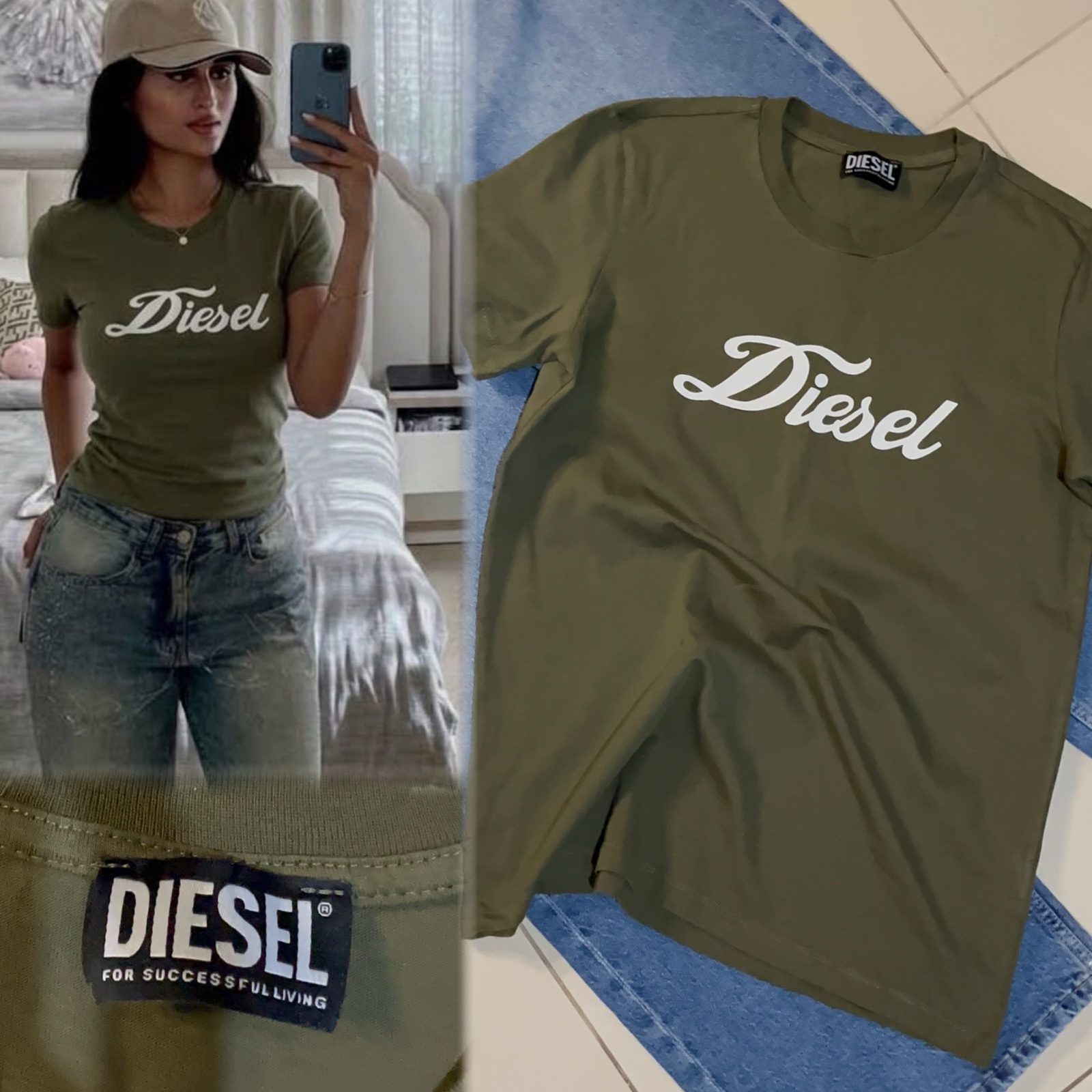 DIESEL authentique 🥝 vert olive jamais porté