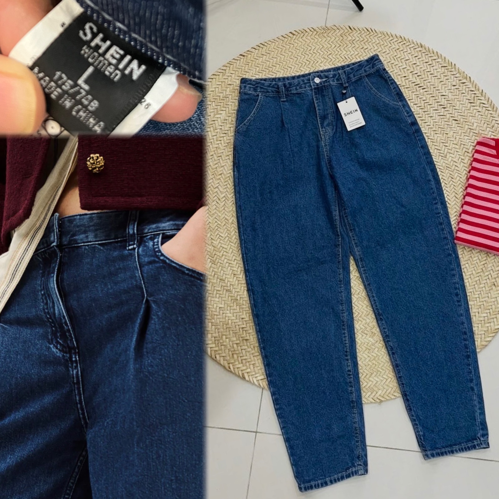 Jean shein neuf 💙💙 jamais porté la nov co super taille haute