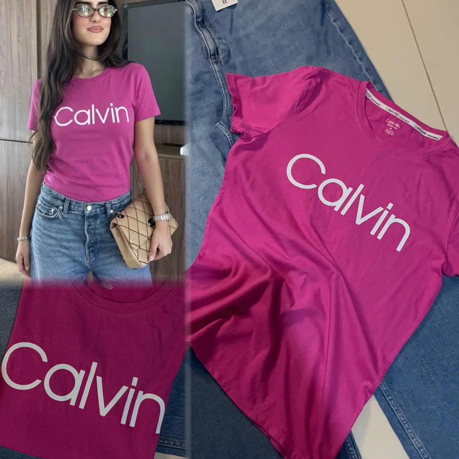 CALVIN KLEIN 🌸🎀 authentique 100% coton Pink pink CK 