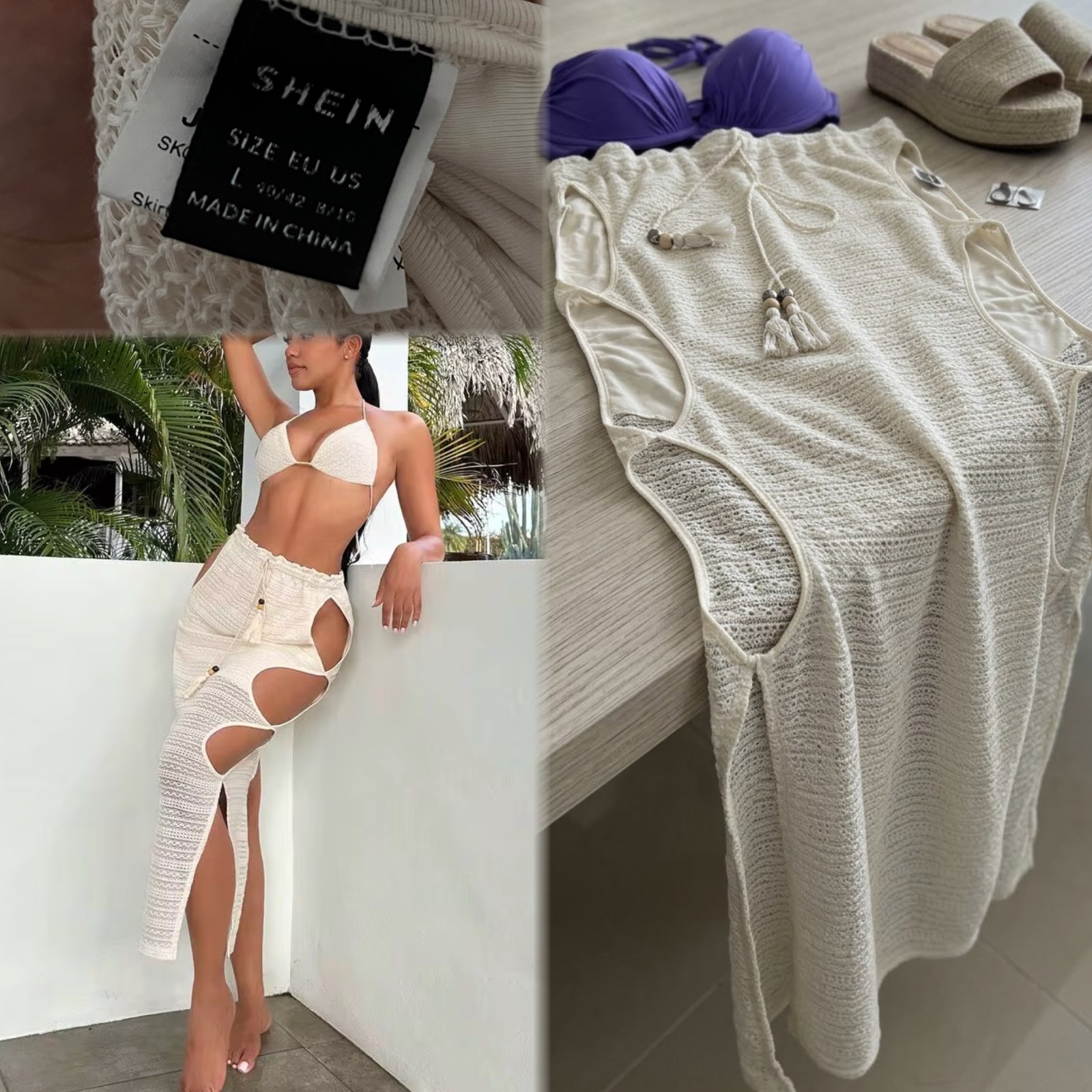 Cache maillot neuf crochet