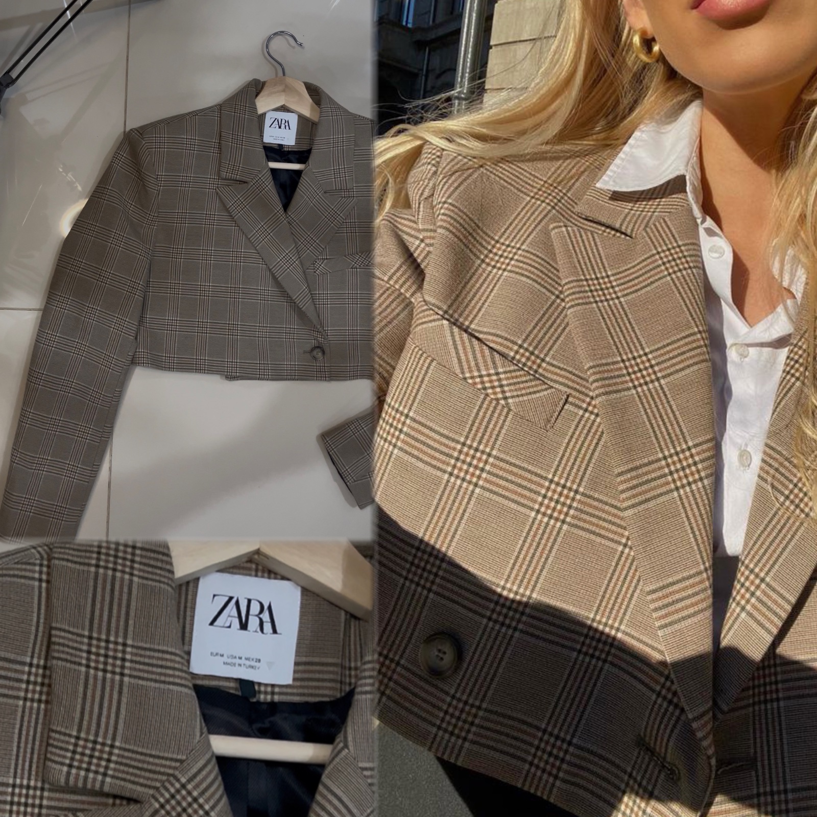 Magnifique blazer à carreaux de chez ZARA Très en vogue 🔥🔥