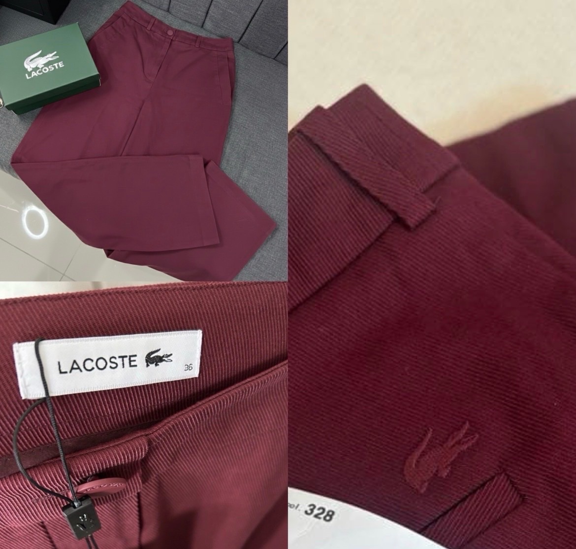 Pantalon lacoste rouge 