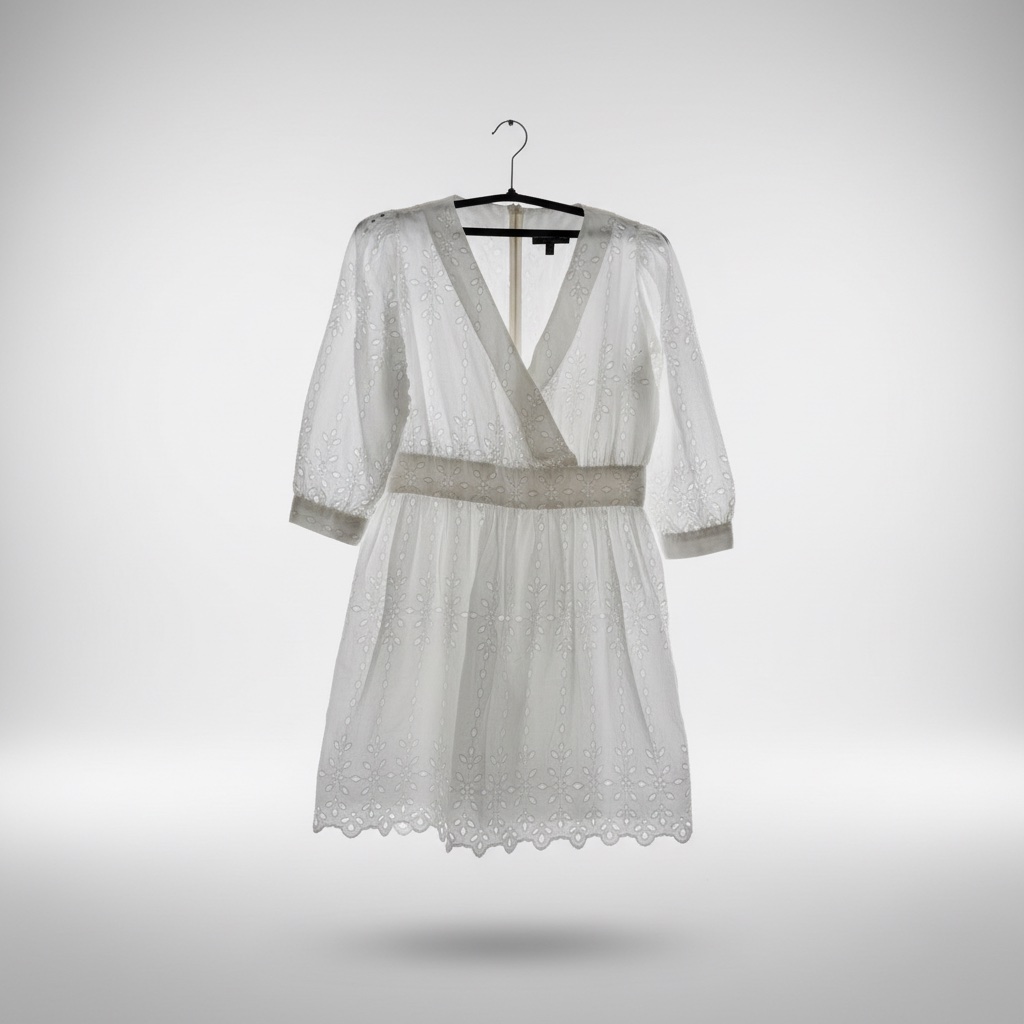 Robe blanche mavi 