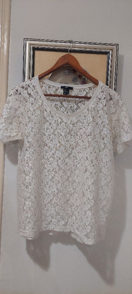 T-shirt en dentelle 