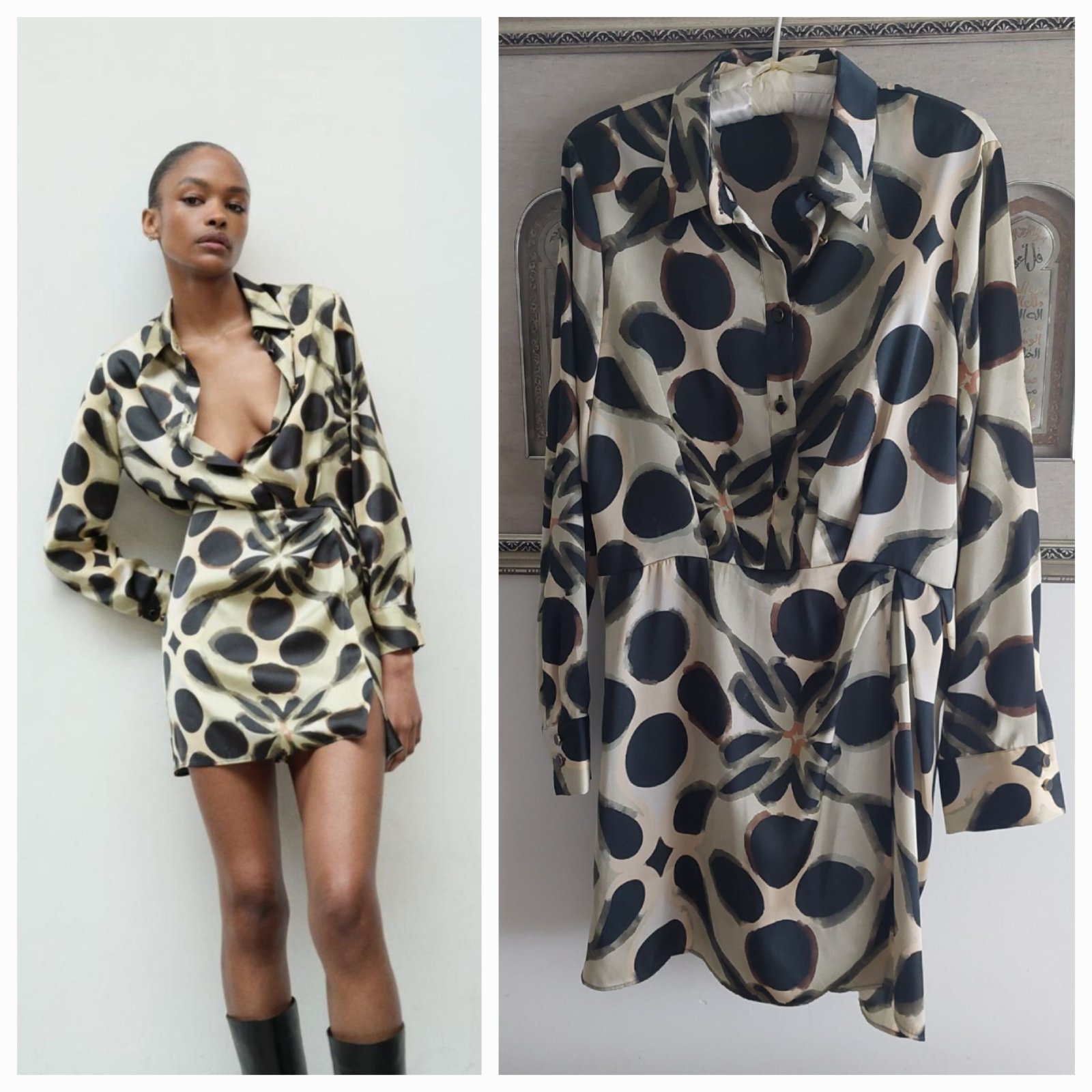 Robe Zara effet satin