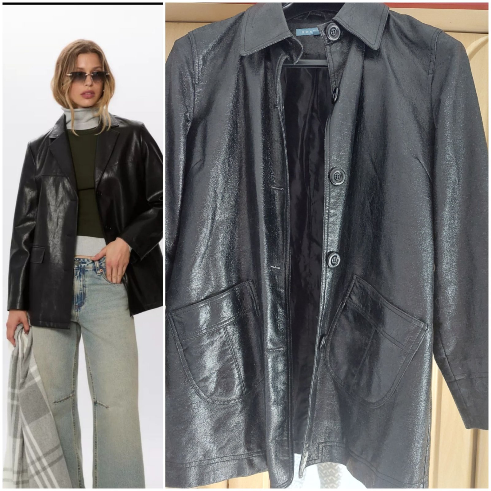 Manteau en similicuir