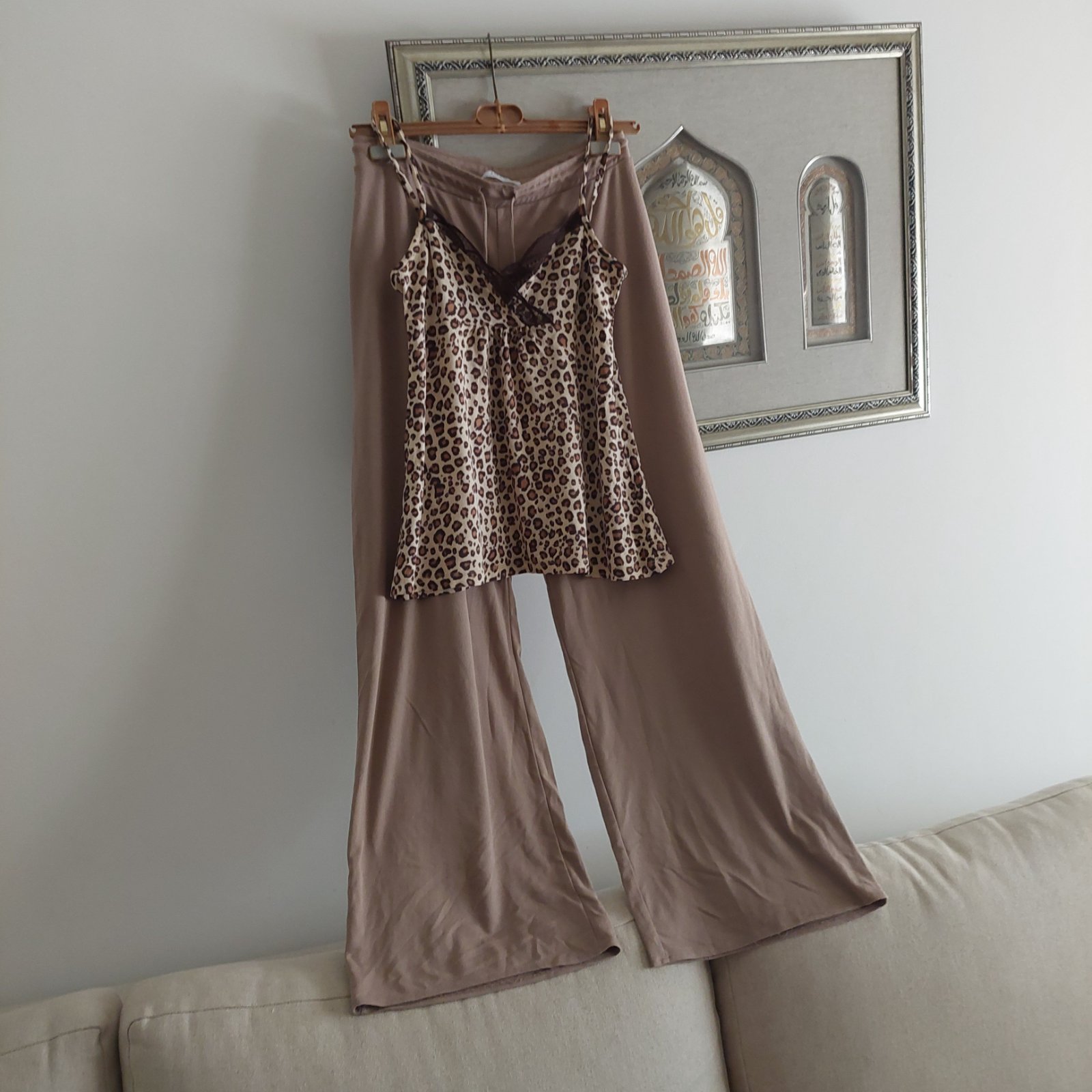 Pantalon large + top
