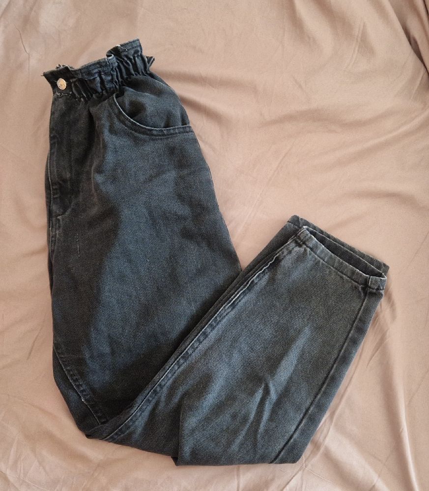 Pantalon gris boyfriend