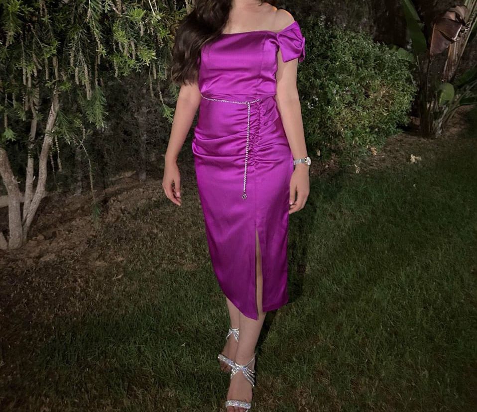 Robe violet 