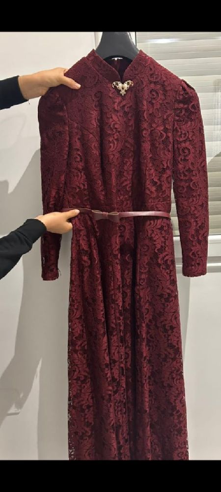 Robe rouge bordeaux💮
