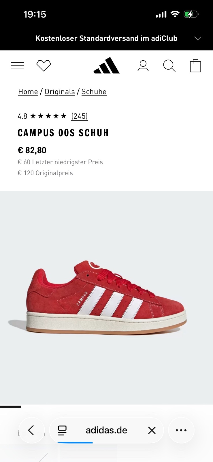 Campus 00s rouge