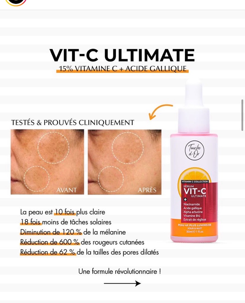 Vitamine C touche d'or