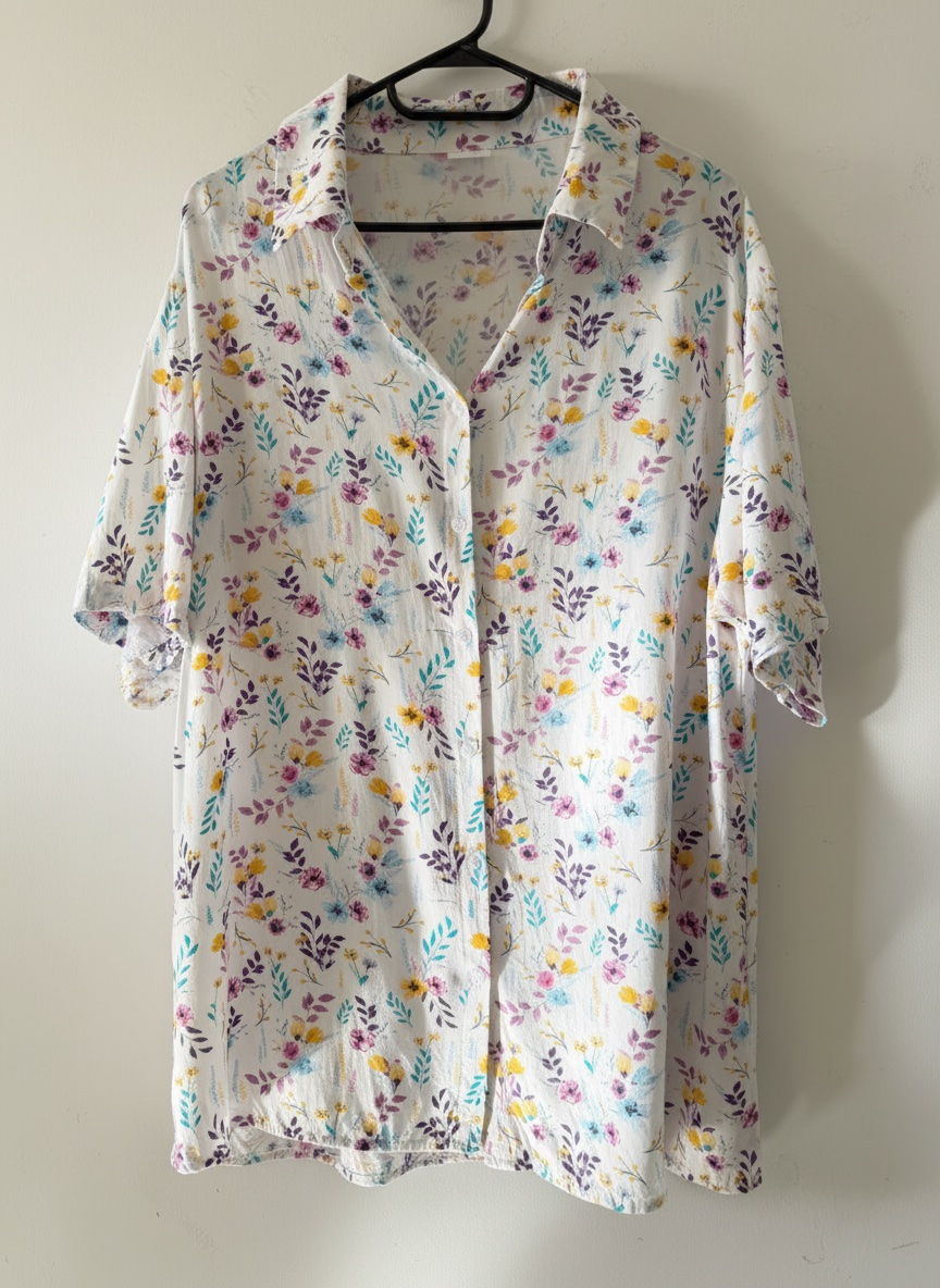Chemise florale viscose 💜🌸