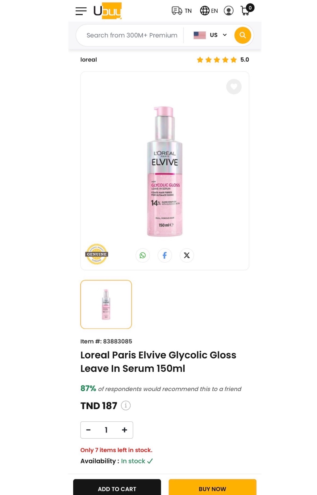 Serum glycolic gloss