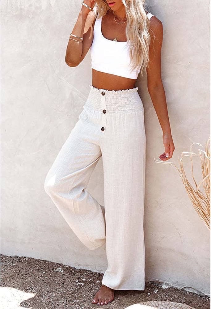 Pantalon de plage (cache maillot)🌸🤍