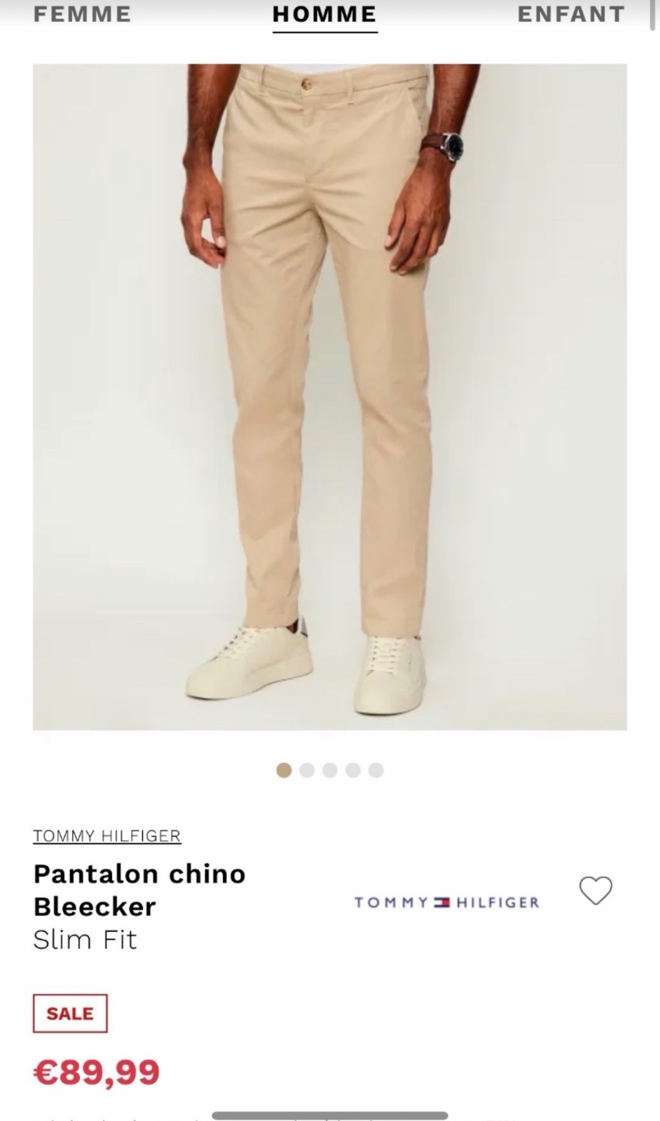 Pantalon Tommy homme