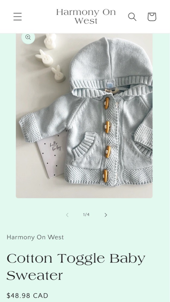 Gilet/Capuche bébé importé