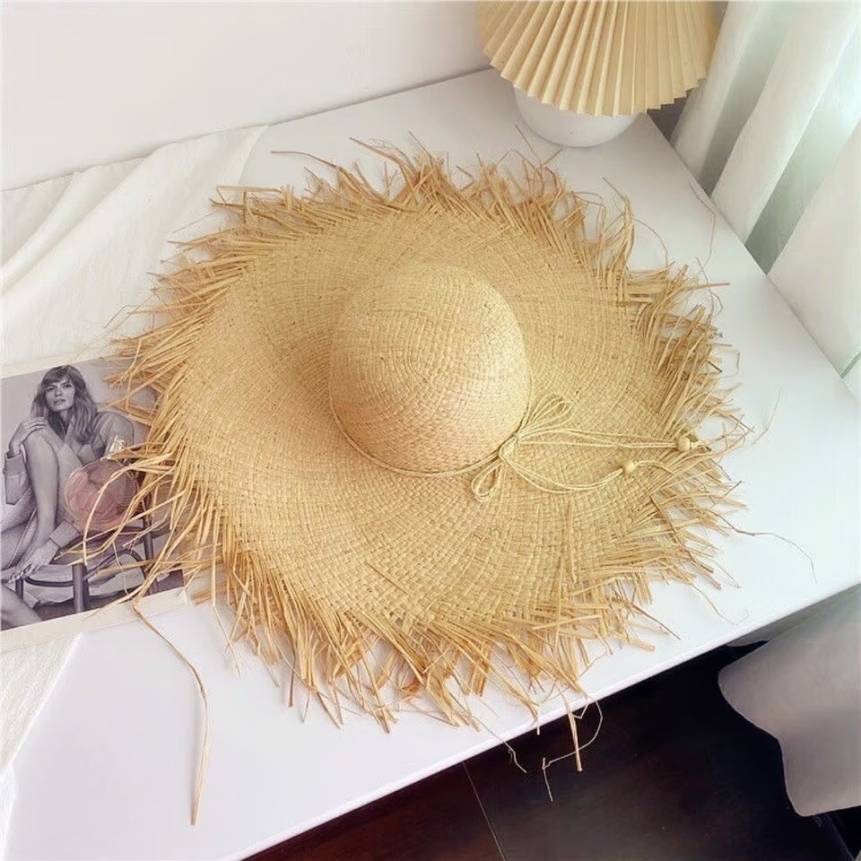 Chapeau de plage Strass