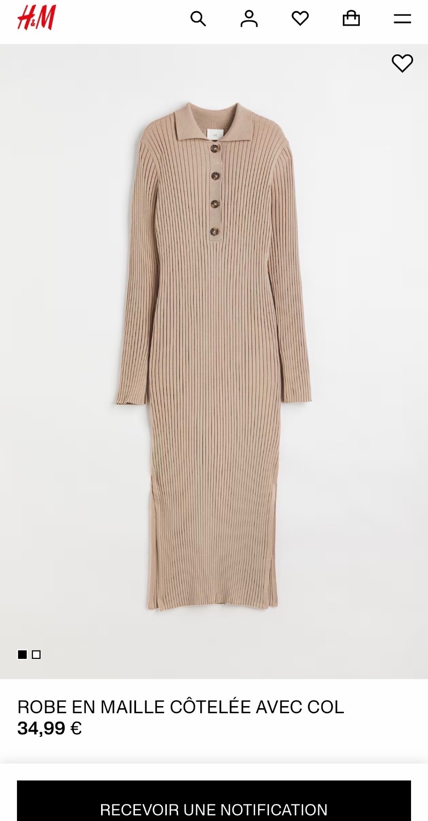 Robe H&M rouge 