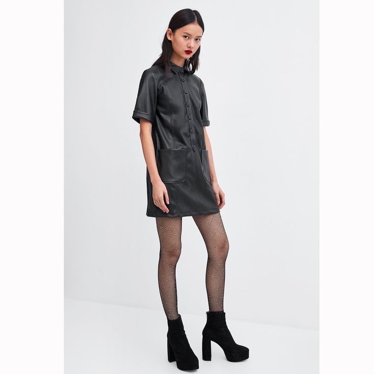 Robe cuir Zara