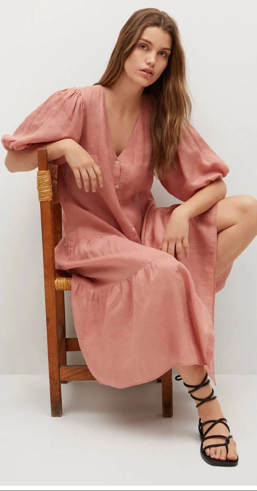 Robe mango rose