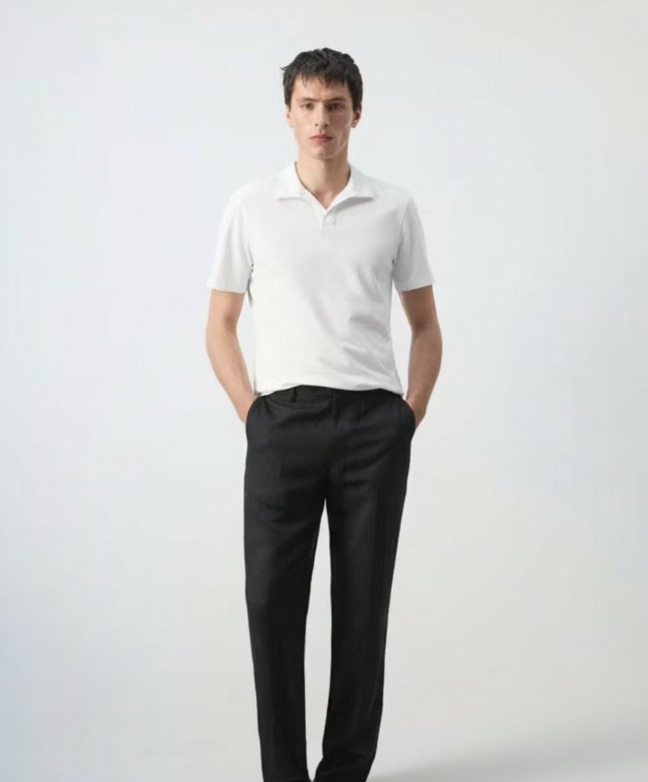 Polo Mango piqué slim-fit authentique importé de l'italie p
