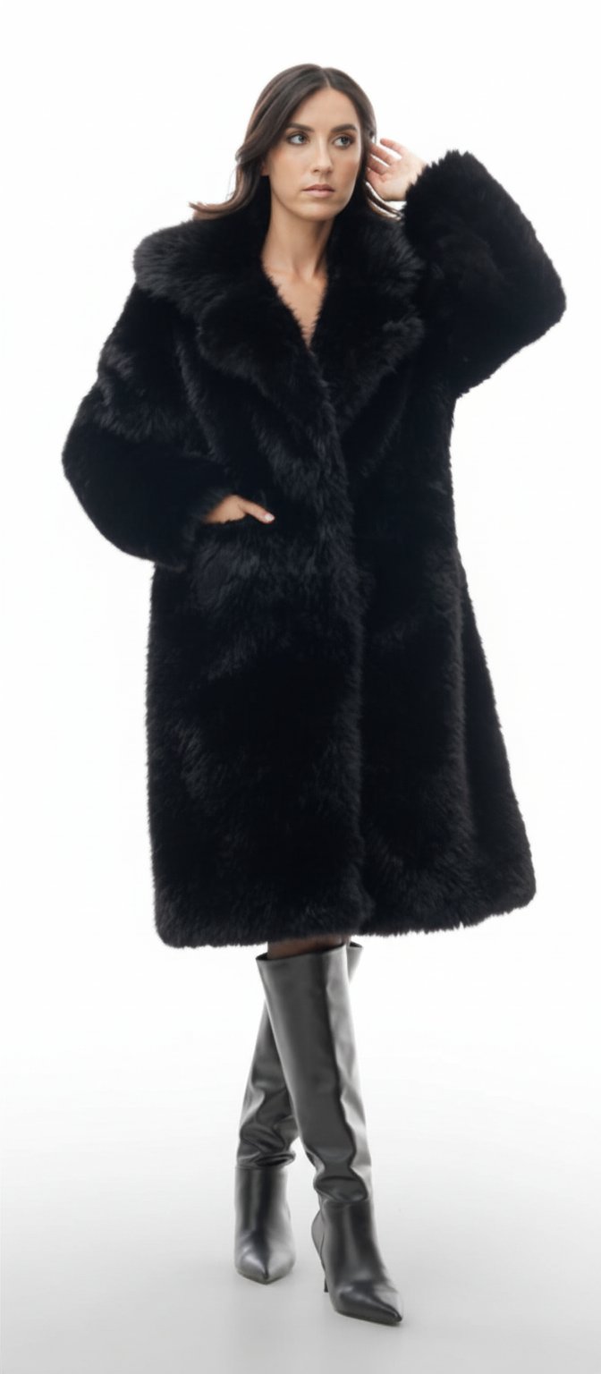 Manteau fourrure importé 