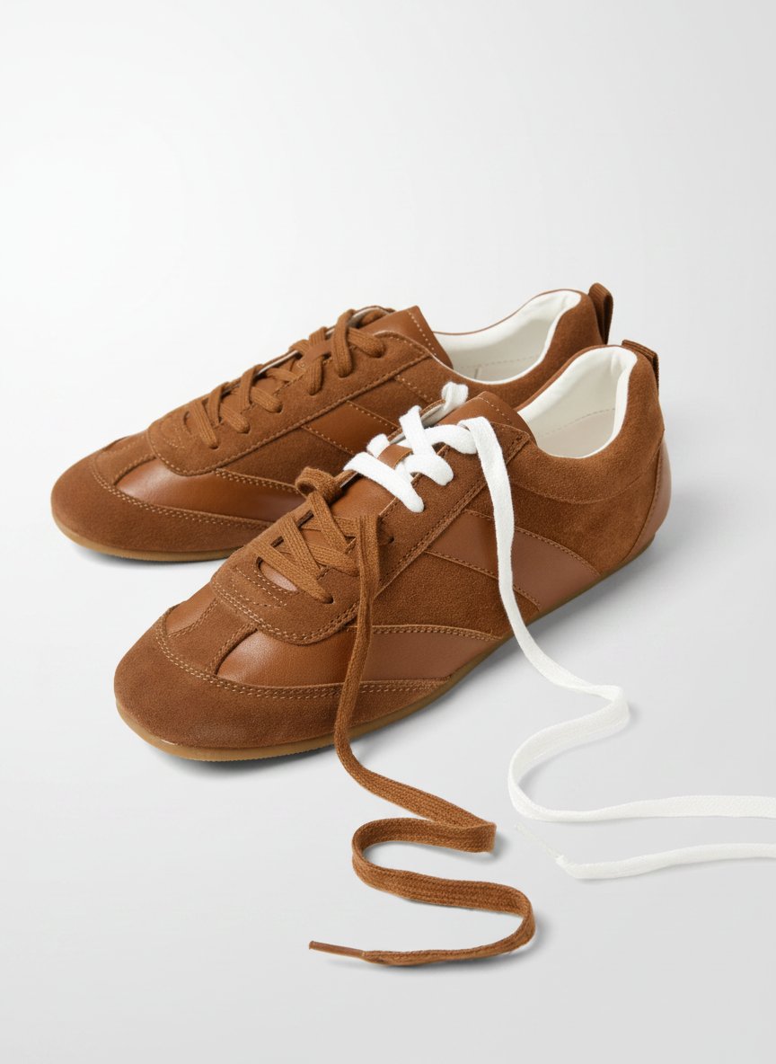Sneakers avec daim màrron OVS piambo authentique importé de l'italie disponible pointure 36 et 38 