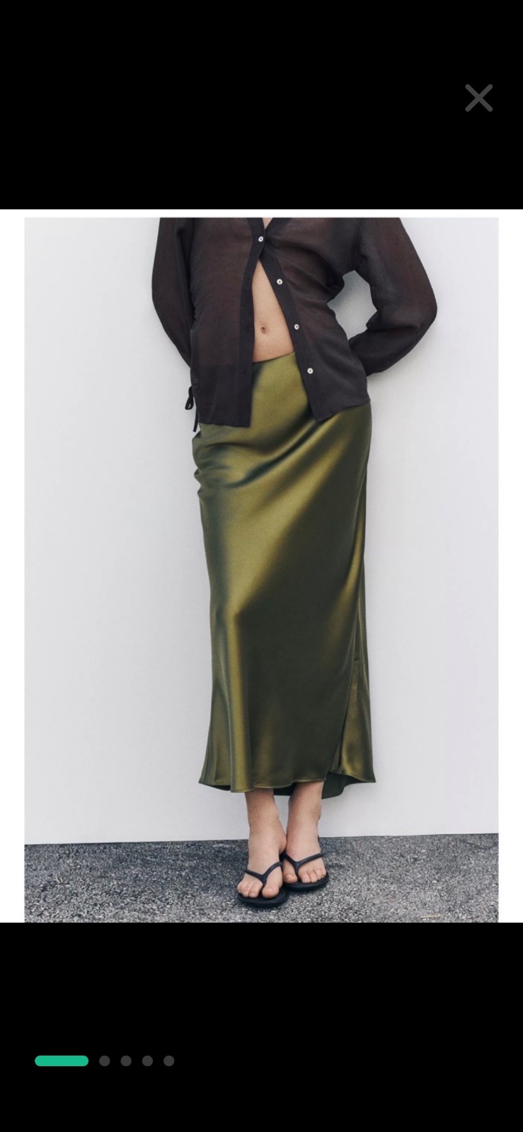 Jupe satin
