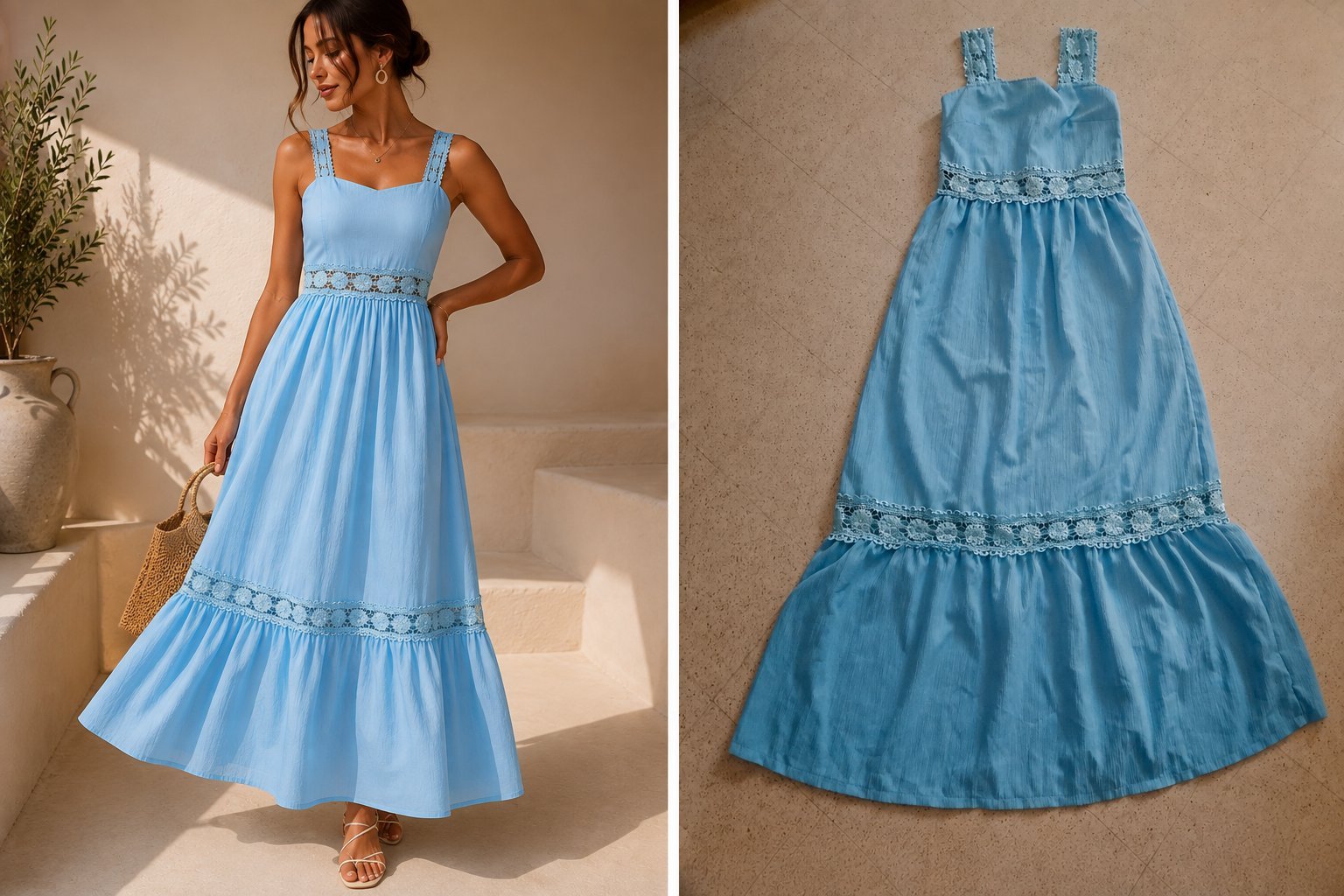 Robe bleu confortable🌊🌊
