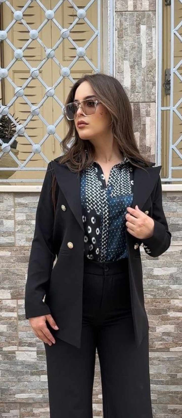 Blaser printemps et été tissu fluide 