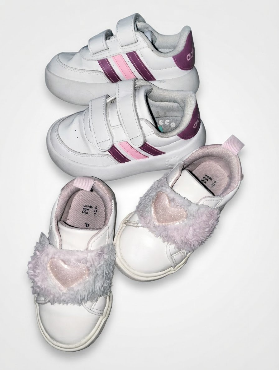 2 baskets adidas original et primarkk