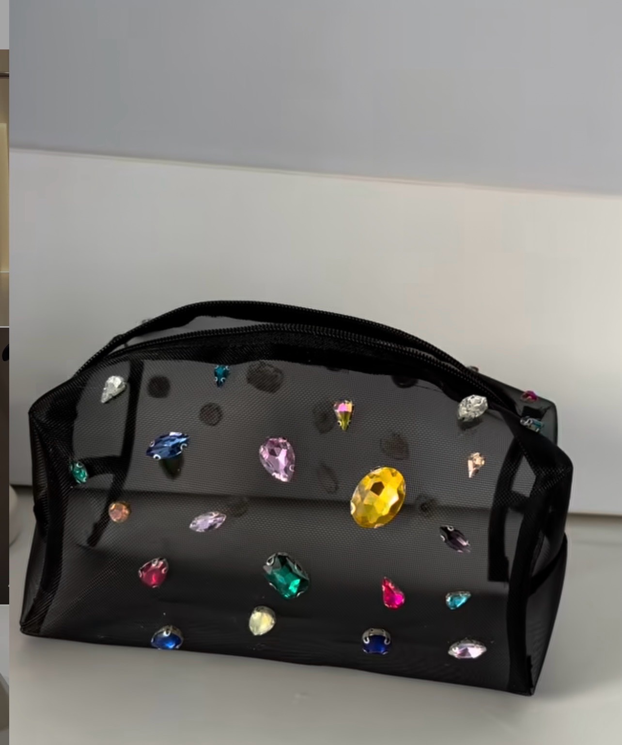 Rheinstones makeup pouch